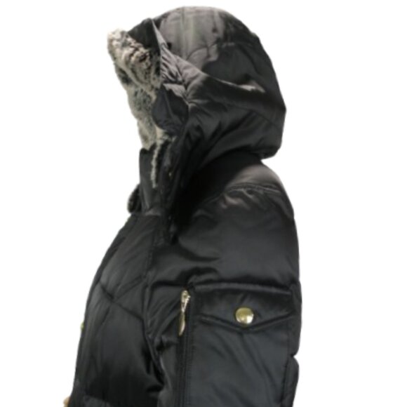 Liz Claiborne Warm and Cozy Winter Coat with Faux Fur Trim - Picture 8 of 11